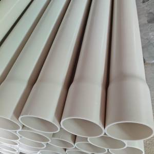 Tuyau de vidange <span class=keywords><strong>perforé</strong></span> en PVC pour système de drainage français et drainage de l'eau souterraine pour éviter l'engorgement du sol - Product Image 5