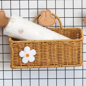 Hanging Wall Basket 8 Inches Wide Woven Outside <strong>Planter</strong> Pot <strong>Hangers</strong> Garden Rattan <strong>Fence</strong> for Seedlings Pots Onion Fabric Hangings - Product Image 6