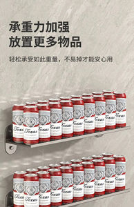 Estante de Almacenamiento para Baño de Aleación de Aluminio Moderno, Plegable, Sin Perforaciones, de Lujo Ligero, para Montar en la Pared (Varios Tamaños) - Product Image 6