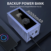 Nouveau Démarreur de Voiture et Camion en Gros avec Pompe à Air 4-en-1, Démarreur d'Urgence Multifonctionnel 7200mAh 300A de Pointe