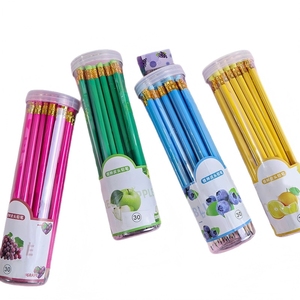 Lápiz 2B de Dibujos Animados para Primaria Estilo Macaron en Cubo de 30 Piezas con Sabor a Fruta y Goma de Borrar, Papelería de Escritura para Niños - Product Image 6