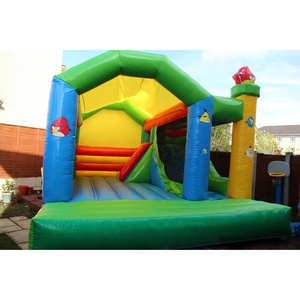 Château gonflable pour oiseaux, grande taille, couleur neutre, pour adultes, château gonflable bleu, château gonflable vert, combo gonflable - Product Image 4