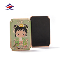 Aimant de réfrigérateur en métal 2D personnalisé avec votre logo, fabricant populaire depuis 20 ans, prix raisonnable, souvenir Longzhiyu