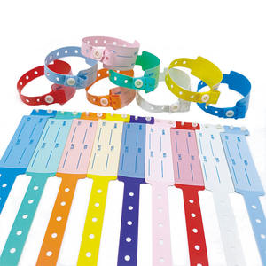 स्टॉक अस्पताल प्लास्टिक डिस्पोजेबल निविड़ अंधकार चिकित्सा पहचान बैंड आईडी Wristband रोगी वयस्क और बच्चों के लिए Wristbands - Product Image 1