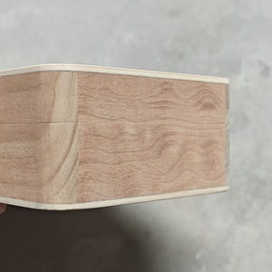 Scatola di immagazzinaggio di legno arrotondato solido su ordinazione dell'angolo con il coperchio, <span class=keywords><strong>contenitore</strong></span> di legno dell'organizzatore per l'organizzazione domestica, gioielli, artigianato - Product Image 6