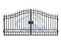 Suihe Porte extérieure en fer forgé Porte de clôture en acier de vente d'usine pour la maison et le jardin