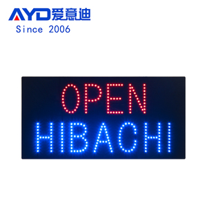 12*24 "signe ouvert mené lumineux élevé de HIBACHI, signalisation animée ouverte menée par magasin de <span class=keywords><strong>cuisine</strong></span> - Product Image 1
