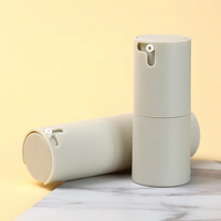 Nouvelle conception, flacon séparé en PP noir mat 30ML 50ML, flacon de lotion sans air rotatif, pompe pulvérisatrice, écologique, boîte de 15ML