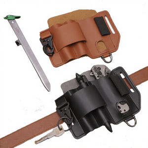Étui de rangement multifonctionnel portable en cuir PU imperméable pour outils, lampe torche et couteau, à fixer à la ceinture - Product Image 3