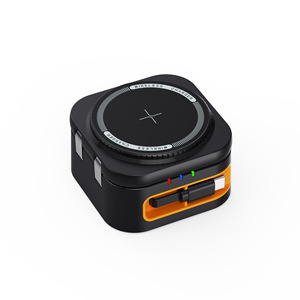 Nuevo Soporte Plegable para Teléfono con <span class=keywords><strong>Cargador</strong></span> Inalámbrico Magnético 4 en 1 y Cable Retráctil Integrado para iPhone 16/17 - Product Image 1