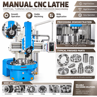 Fraiseuse verticale à colonne unique, tour CNC pour métaux, machine robuste pour grandes pièces, tour CNC manuel