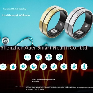 แหวนเซรามิกอัจฉริยะข้ามพรมแดน ตรวจจับอัตราการเต้นของหัวใจ ECG แจ้งเตือนการโทร การสั่นสะเทือน สัมผัสได้ กันน้ำ แจ้งเตือนการโทร ช่วยให้คุณไม่พลาด - Product Image 3