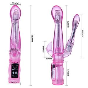 Vibrador de Doble Penetración con 6 Modos, Estimulación Triple del Punto G, Baja Frecuencia, Vibrador Anal para Masturbación, Juguetes Sexuales - Product Image 6