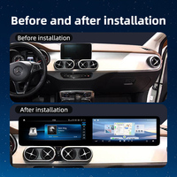 Appareil de navigation GPS pour voiture de 25,6 pouces, autoradio, écran plat, autoradio multimédia, lecteur DVD pour Mercedes Classe X 18-24