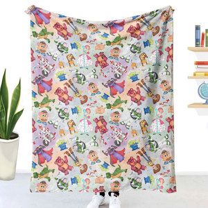 Wholesale Soft Cozy Warm Blanket Cartoon Cute character <strong>Anime</strong> Kids Baby Plush Throws Polyester Travel Sofa <strong>Bed</strong> werable Blankets - Product Image 1