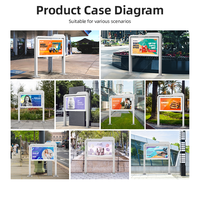 MWE taille personnalisée IP65 étanche écran de signalisation numérique LCD pour une utilisation en extérieur système d'exploitation Android ascenseur parc musée Totem