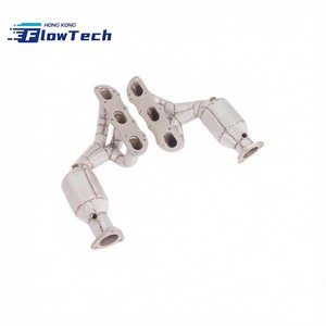 ท่อร่วมไอเสียสแตนเลส SS304 พร้อมแผ่นกันความร้อนสำหรับ Porsche 991.1 3.4L 3.8L - Product Image 2