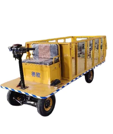 Electric flatbed transporter for railway transportation construction flat environmental protection consignment tool cart