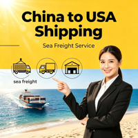 Fret maritime en conteneur LCL avec DDP, transit de 15 à 25 jours de la Chine vers les États-Unis pour les grandes quantités de marchandises Amazon FBA