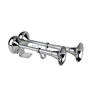 12V Single 100% Stainless Steel High Tone Marine Horn - Unicom Radio - View #6