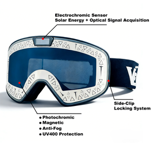 Lunettes <span class=keywords><strong>de</strong></span> <span class=keywords><strong>ski</strong></span> électrochromiques intelligentes, anti-buée, protection UV400, lentilles photochromiques électriques, lunettes <span class=keywords><strong>de</strong></span> snowboard - Product Image 3