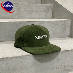 QZFSO Gorras de Pana Personalizadas al por Mayor de 5 Paneles con Bordado 3D, Gorra de Béisbol, Ciclismo, Hip Hop, Moda, Snapback - Product Image 1