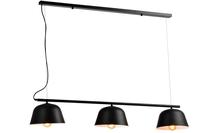 Lustre suspendu moderne en aluminium noir à 3 lumières avec intérieur doré, base E27, pour îlot de cuisine, fabrication sur mesure