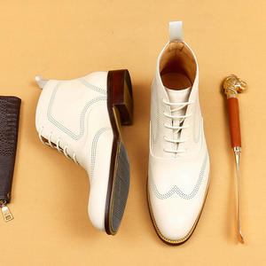 Zapatos de Cuero para Hombre de Estilo Italiano de Lujo, Formales para Oficina, con Cordones, Oxford, Hechos a Mano, Puntiagudos, Transpirables - Product Image 3