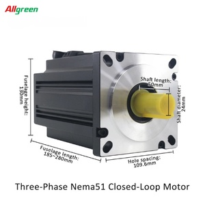 Controlador de Motor Paso a Paso Allgreen 6.9A AC150V~250V 1000PPR 24/28/35/50N.m Trifásico Nema51 de Circuito Cerrado para 3D/CN - Product Image 3
