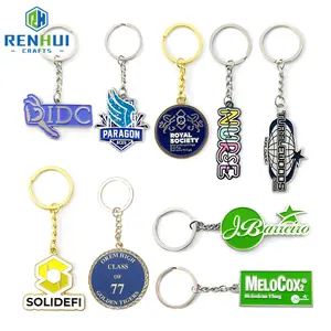 Make Your Own Wholesale Manufacture Hard Soft Enamel Custom Letter Metal Keychain With Box