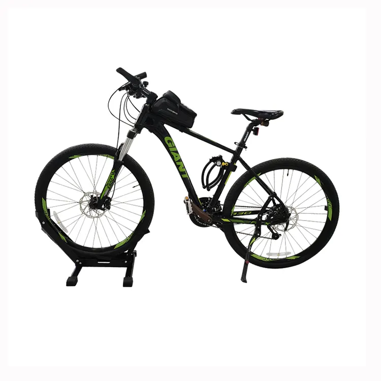 JH-Mech Floor Parking Rack Fit Mountain and Road Bicycle Light Weight Easy to Use Vertical Metal Bike Stand Parking