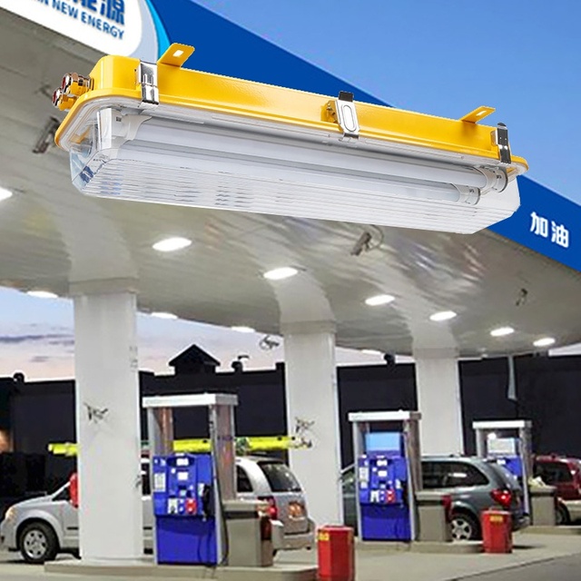 40W Led Single and Double Tube Explosion-proof Fluorescent Lamp IP65 Waterproof Warehouse Explosion-proof Tri-proof Lamp
