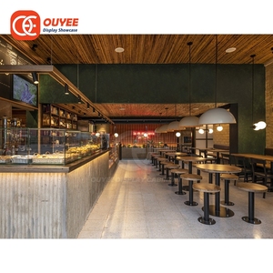 Comptoir d'exposition lumineux durable pour café, service OEM, conception de projet de café - Product Image 6