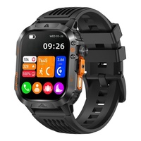 Reloj Inteligente Deportivo HT46 de 2.01 Pulgadas con Llamadas Inalámbricas, Linterna, Brújula, Oxímetro de Pulso, Presión Arterial, Resistente al Agua IP68 para Actividades al Aire Libre