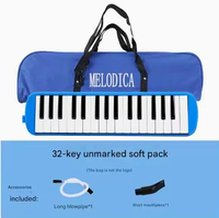 Custom Logo Melodica 32 Keys Air Piano High Quality Keyboard Musical Instrument with Carrying Bag for Kids