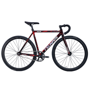 Bicicletta a scatto fisso TSUNAMI SNM100, telaio in lega di alluminio con forcella in lega di alluminio e pedali inclusi - Product Image 5