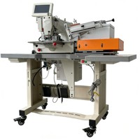 Mesin Pemasang Label Otomatis dengan Pengumpanan Otomatis dan Aplikator Label Otomatis untuk Bengkel Pakaian Tekstil TOPSEW TS-2210-VC-LB