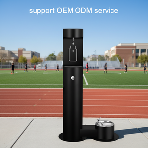 نافورة مياه شرب خارجية دافئة من الفولاذ المقاوم للصدأ، موزع مياه قائم على الأرض للمناطق العامة ونافورة شرب للكلاب - Product Image 3