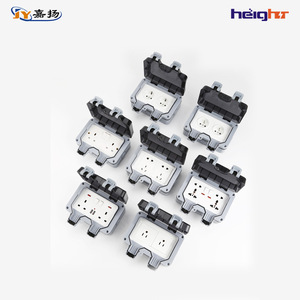 Height Outdoor Waterproof Socket Ip66 2 Outlets With <b>Switch</b> Indicator Light For Bathroom And Rain Protection - Product Image 4