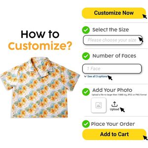 Camisa Hawaiana Personalizada con Foto, Blusa de Mujer con Botones, Estampado Floral Tropical para la Playa - Product Image 6