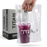 Sacs à vin et vodka avec poignée noire mate, pochette en plastique refermable avec valve de dégazage, logo personnalisé, qualité alimentaire, frais, 250g 500g