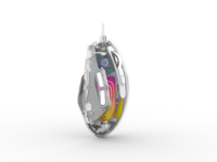 Nouvelle souris de jeu Crytal 6D Rgb avec éclairage dynamique, souris filaire 2.4g, souris mécanique transparente Rgb à trois modes pour ordinateur portable de jeu