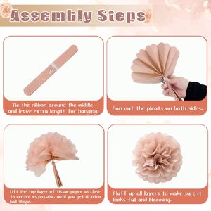 Decoraciones Boho para Baby Shower en Color Beige Dorado Champán para Otoño |   Fondo Boho con Globos y Pompones para Niña, un Pequeño Rayo <span class=keywords><strong>de</strong></span> <span class=keywords><strong>Sol</strong></span> - Product Image 4