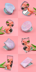 Hot Bán Gấp Gương Trang Điểm Nhỏ Gọn Gương Túi Nhỏ Gương Gương Nhãn Hiệu Riêng Nhỏ Xách Tay Mỹ Phẩm Gương - Product Image 6
