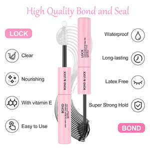 Tự Làm Lông Mi Mạnh Mẽ Keo Không Thấm Nước Cao Su Miễn Phí Lash Cụm Keo Nhãn Hiệu Riêng Trái Phiếu Và Con Dấu Lông Mi Cụm Lash Keo - Product Image 5