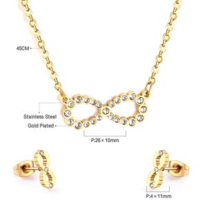 Ensemble de bijoux en acier inoxydable plaqué or pour femmes, filles et enfants, inspiré de films célèbres, petit cadeau - Product Image 2