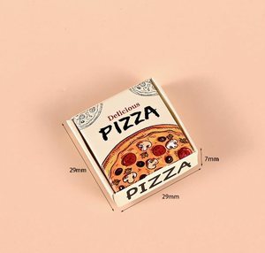 Scatola per <span class=keywords><strong>Pizza</strong></span> <span class=keywords><strong>in</strong></span> Resina Simulata, Accessori per Casa delle Bambole 1:12, Mini Ornamenti da Cucina, Miniature e Ciondoli - Product Image 4