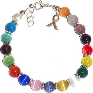 Pulsera <span class=keywords><strong>de</strong></span> cuentas personalizadas <span class=keywords><strong>de</strong></span> <span class=keywords><strong>ojos</strong></span> <span class=keywords><strong>de</strong></span> gato, abalorios <span class=keywords><strong>de</strong></span> cinta <span class=keywords><strong>de</strong></span> arcoíris transparente <span class=keywords><strong>de</strong></span> cristal rosa y blanco, joyería <span class=keywords><strong>de</strong></span> concientización sobre el cáncer <span class=keywords><strong>de</strong></span> mama para mujer y Niña - Product Image 4