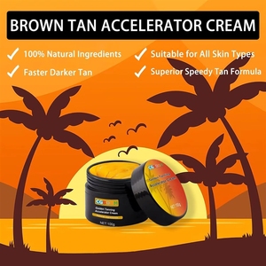 Crema Acceleratrice Abbronzatura 100g, Gel Dorato, <span class=keywords><strong>Olio</strong></span> di Carota per Lettini Solari, Booster Avanzato con Ingredienti Naturali, Per Uso Personale - Product Image 2