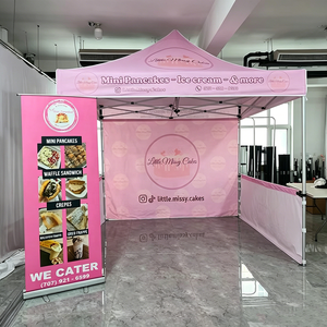 Carpas de Exhibición para Eventos, Carpa Plegable Personalizada, Carpa de 10x10 para Ferias Comerciales, Carpas Publicitarias Rosas <span class=keywords><strong>en</strong></span> Venta - Product Image 2